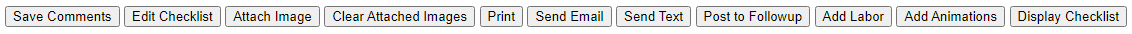 The checklist toolbar.