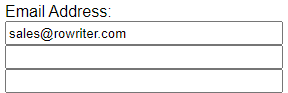 email address fields in DVI command
