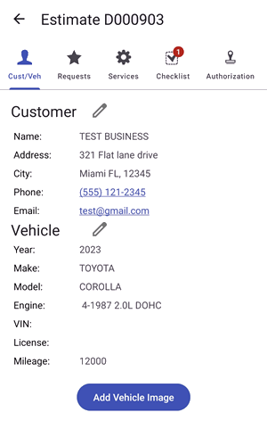 New Estimate details