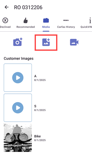 New screen change on Media