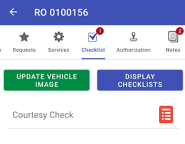 Checklist main screen new UI