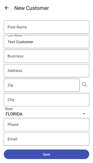 New customer details