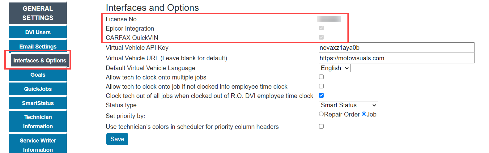 DVI Interface Options