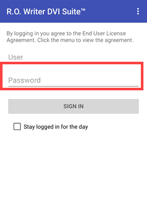 DVI Login Screen 2.5