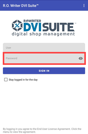 DVI Login Screen 6.0