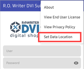 The New Data Locations setting.