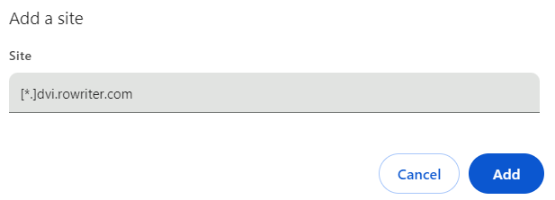 Chrome Pop-up Setting
