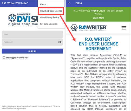 View End User License