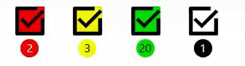 color filter for checklist items