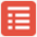 The red, incomplete checklist icon.