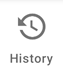new history icon in toolbar