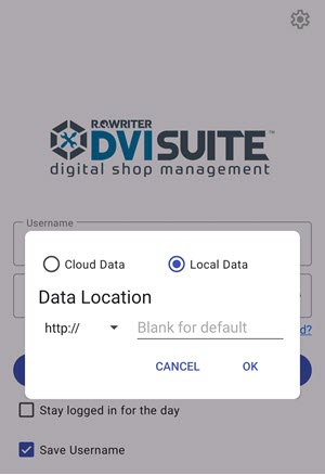 local data option in dvi
