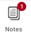 new notes icon in toolbar