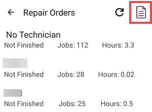 Switching to RO view in WIP