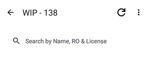 work in progress search bar