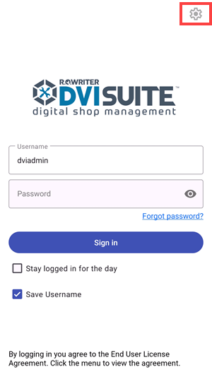 Menu icon is now gear icon