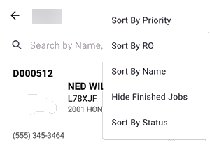 Various sorting options in DVI