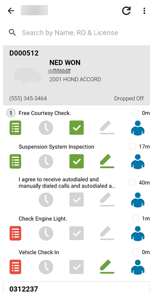 Tech assigned checklists