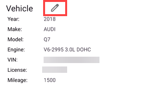vehicle name and editing it