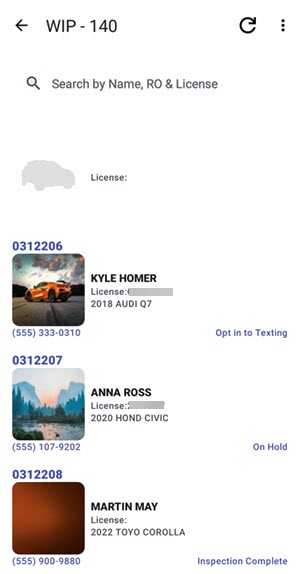 work in progress list difference