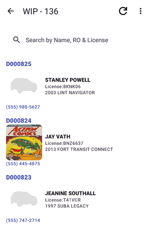 work in progress default screen